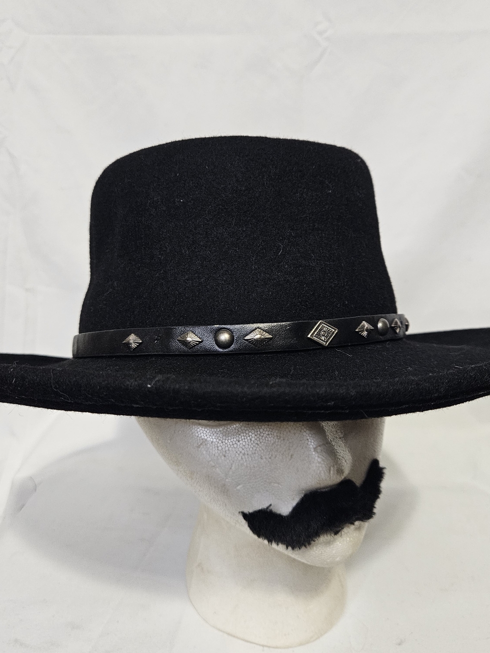 Conner Quincy Gambler 100% Australian Wool Black Wide-Brim Crushable Hat - Picture 3 of 14